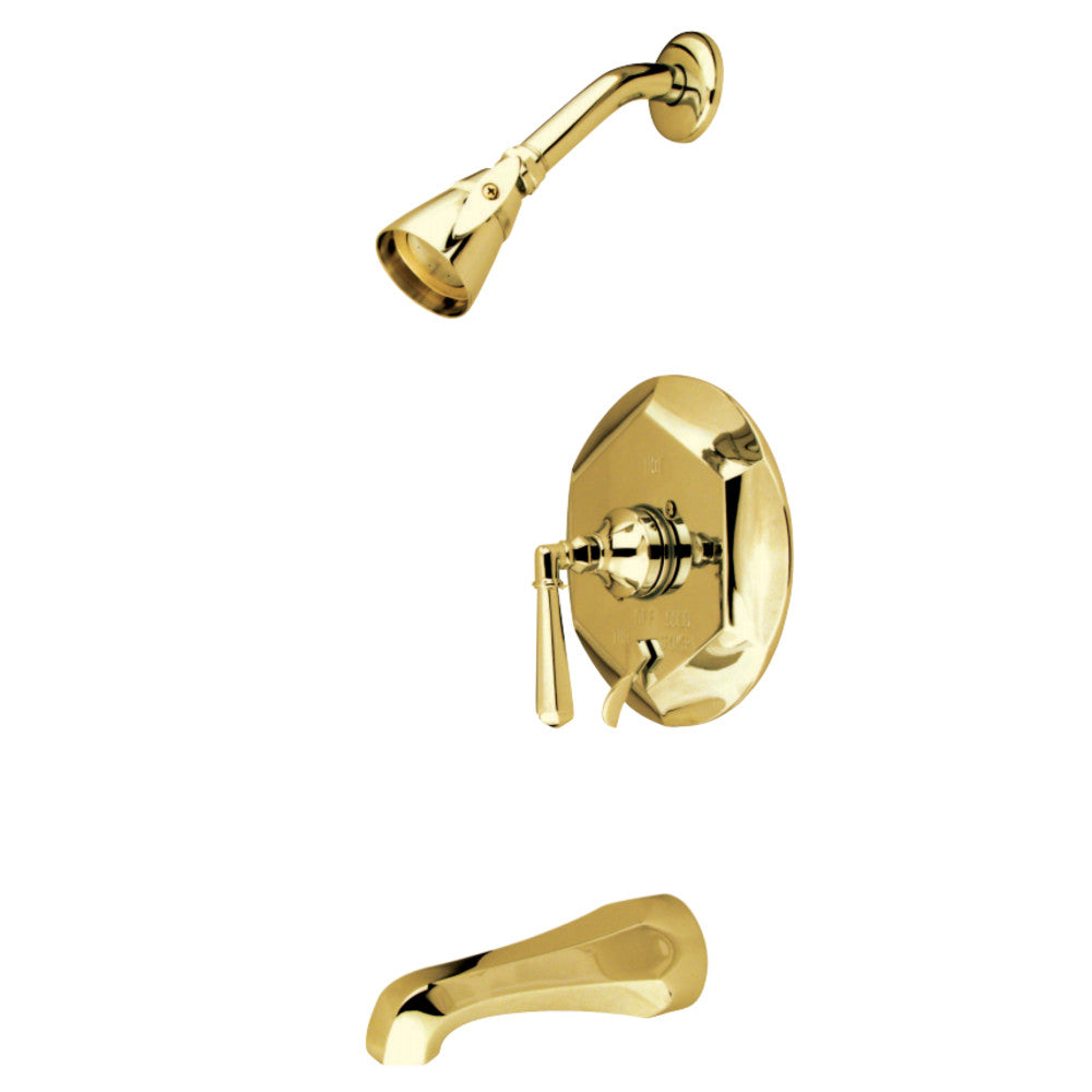 Tub & Shower Faucet W/ Solid Brass Construction In 6.5" Spout Reach