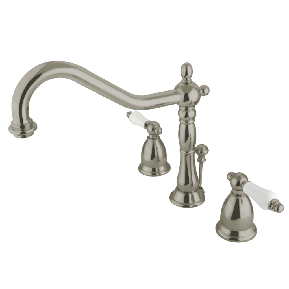 Heritage 8" Widespread Bathroom Faucet W/ Brass Pop Up