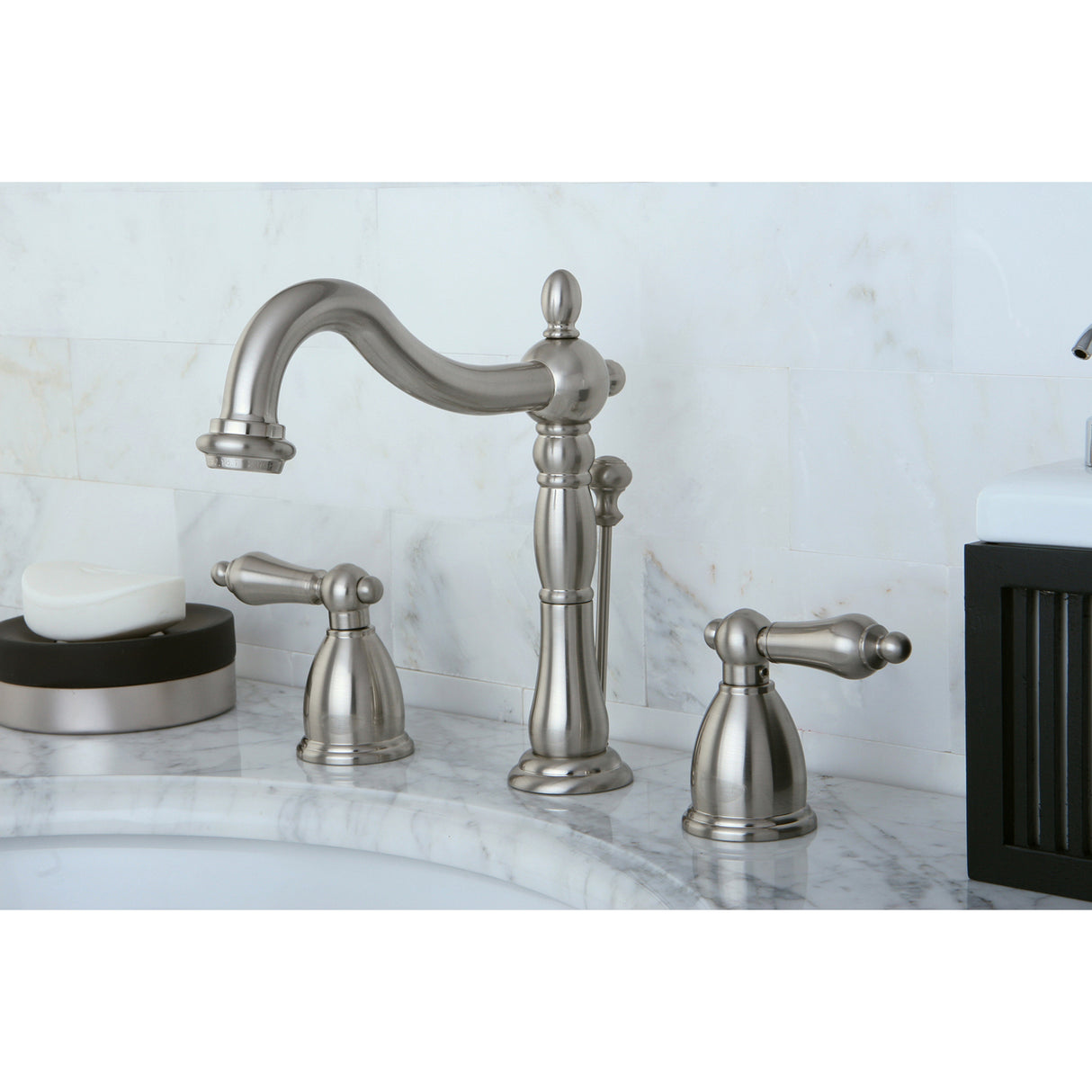 Heritage 8 inch Widespread Traditional Bathroom Faucet