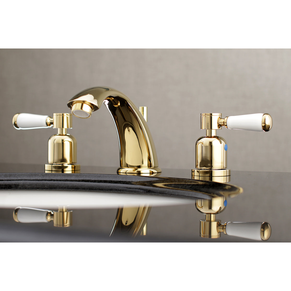 Modern Widespread Bathroom Faucet, 8 Inch