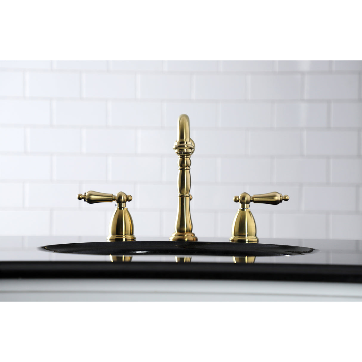 Heritage 8 inch Widespread Traditional Bathroom Faucet