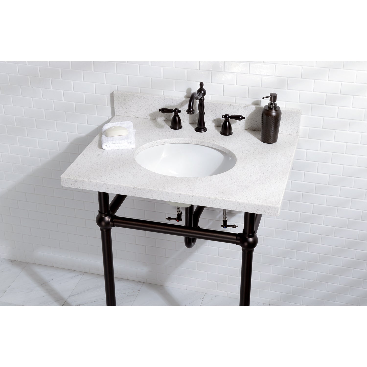 Heritage 8 inch Widespread Traditional Bathroom Faucet