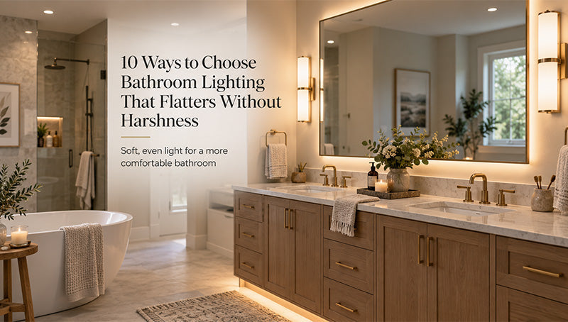 10 Ways to Choose Bathroom Lighting That Flatters Without Harshness
