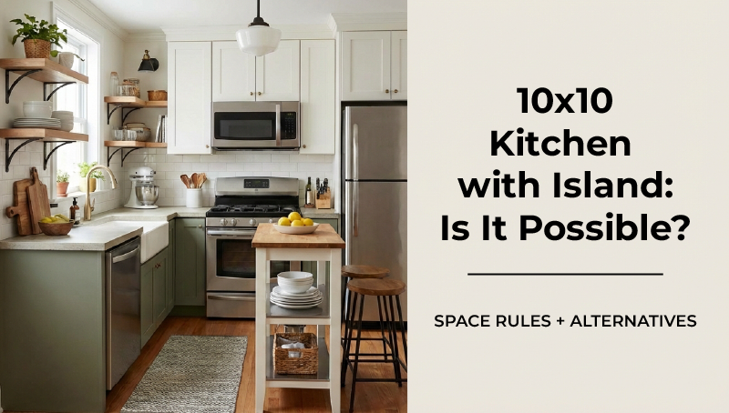 10x10 Kitchen with Island: Is It Possible? (Space Rules + Alternatives)
