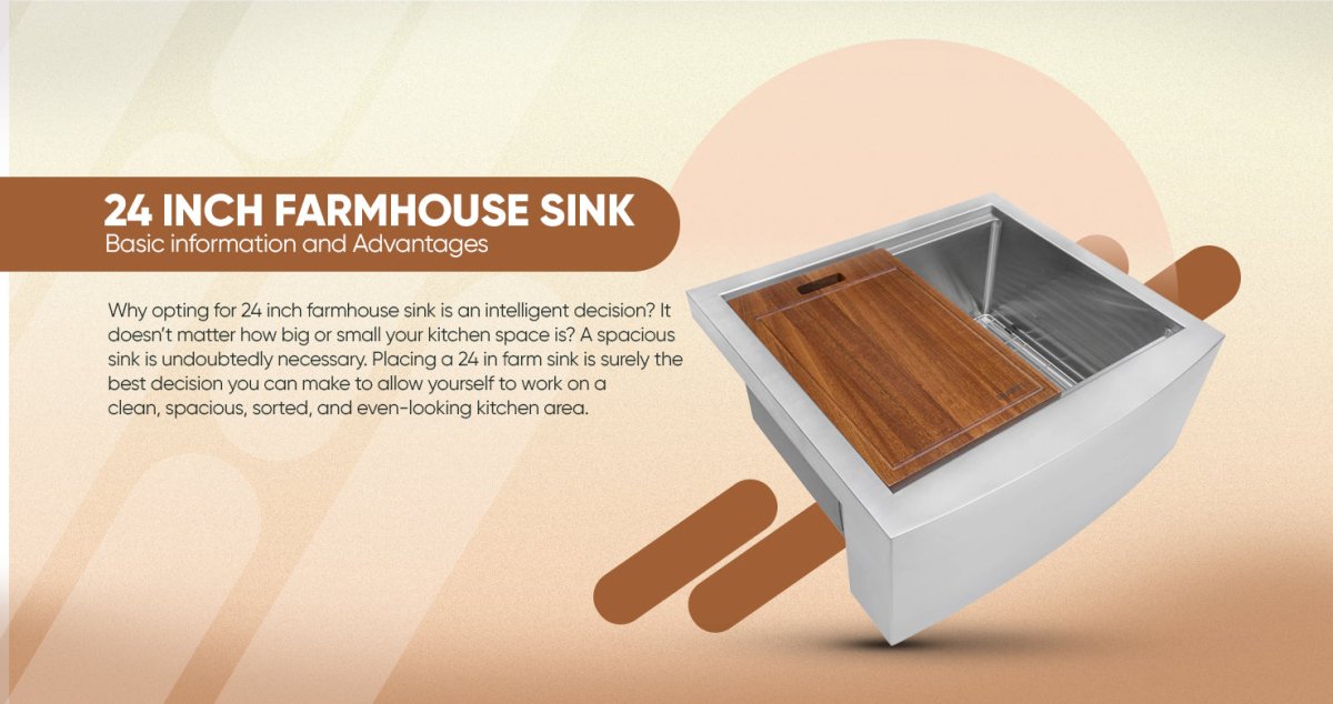 24 inch Farmhouse Sink - Basic Information and Advantages - BUILDMYPLACE