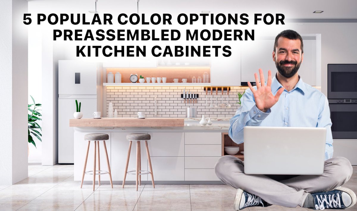 5 Popular Color Options for Pre-Assembled Modern Kitchen Cabinets - BUILDMYPLACE