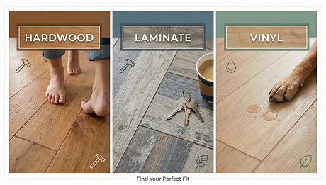 Laminate vs Vinyl vs Hardwood Flooring: Complete Home Comparison