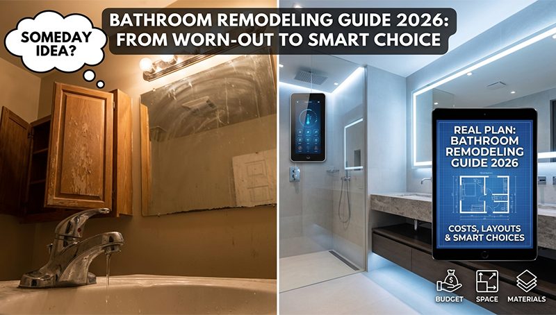 Bathroom Remodeling Guide 2026: Costs, Layouts & Smart Choices
