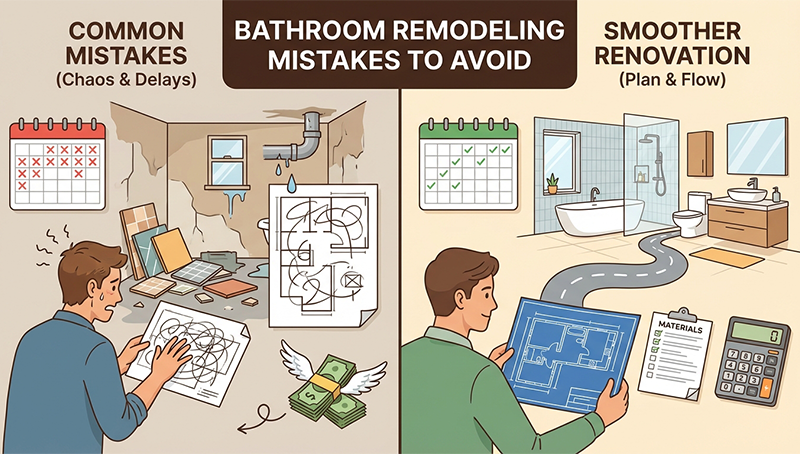 Bathroom Remodeling Mistakes to Avoid for a Smoother Renovation