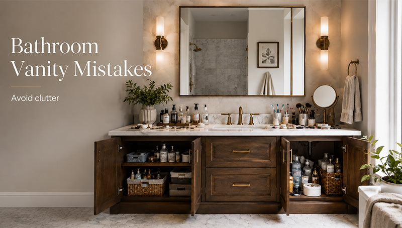 Bathroom Vanity Mistakes That Make Spaces Feel Cheap & Cluttered