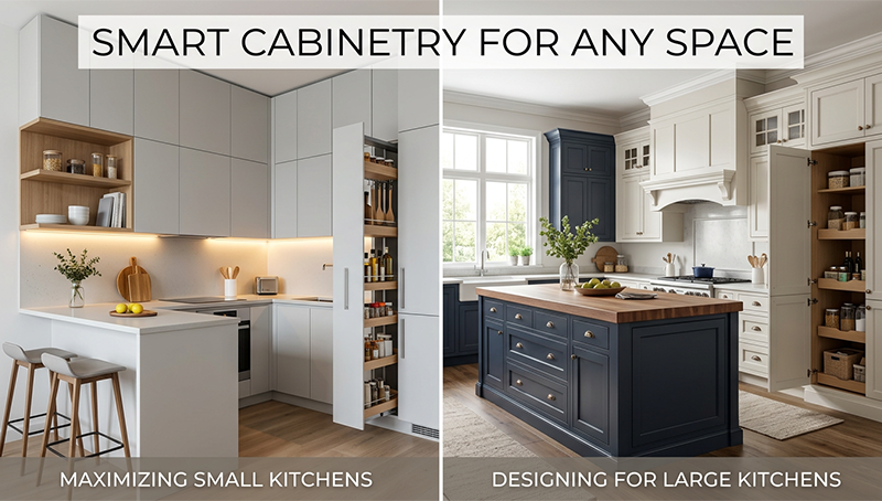 Best Kitchen Cabinet Styles for Small and Large Kitchens