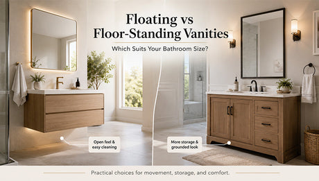 Floating vs Floor-Standing Vanities: Which Suits Your Bathroom Size?