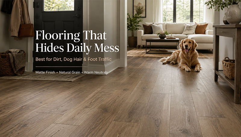 How to Choose Flooring That Hides Dirt, Dog Hair, and Foot Traffic