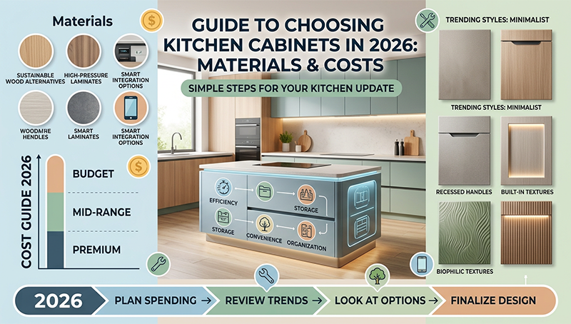 How to Choose Kitchen Cabinets in 2026: Materials & Costs and More