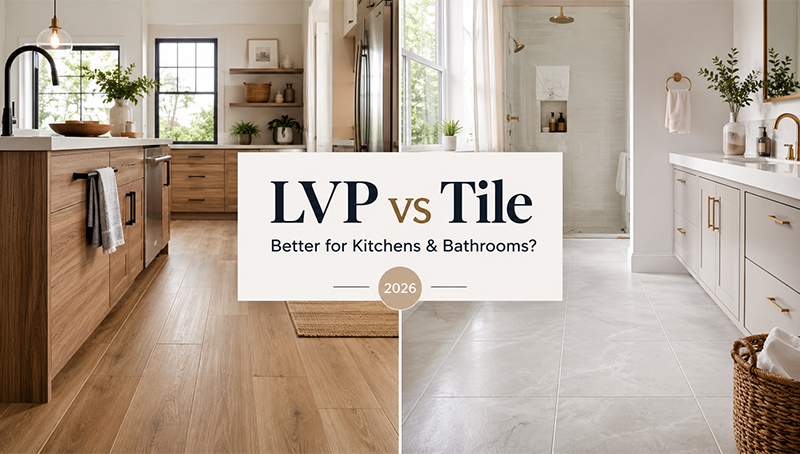 LVP vs Tile: Which Is Actually Better for Kitchens and Bathrooms