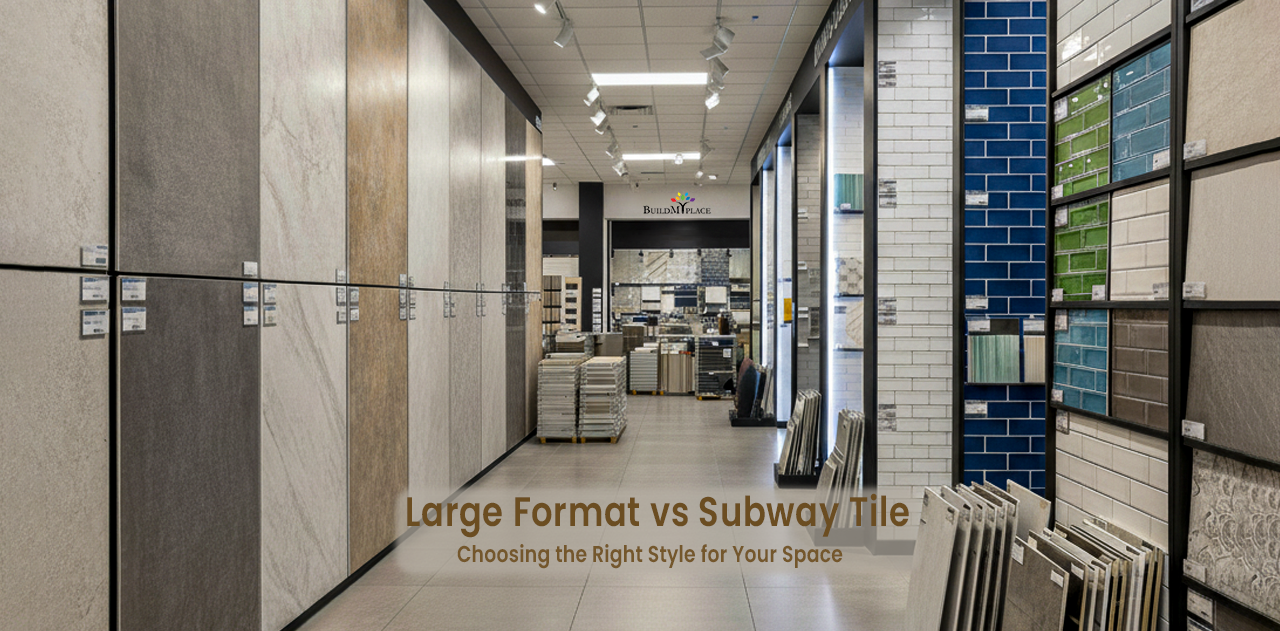 Large Format vs Subway Tile