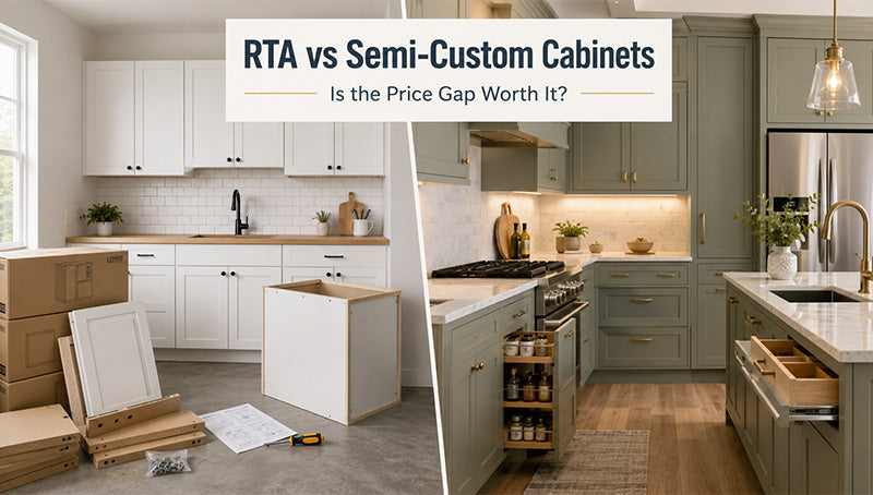 RTA Cabinets vs Semi-Custom Cabinets: Is the Price Gap Worth It?
