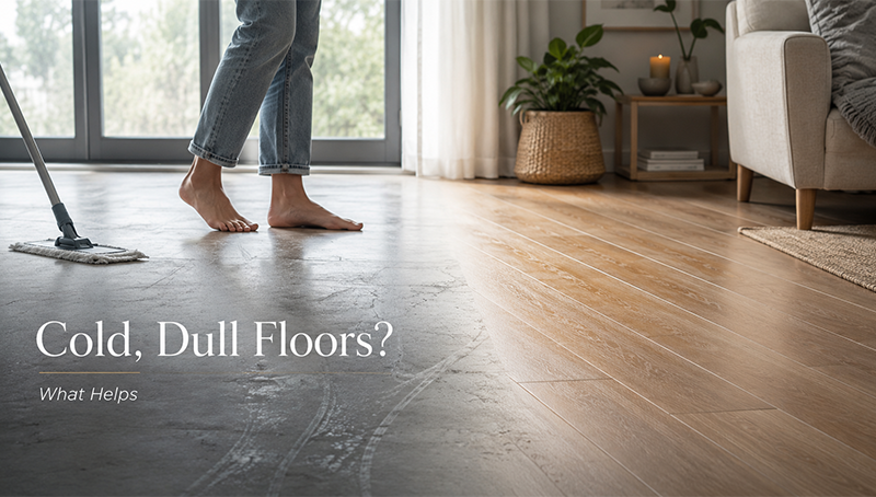 Why Floors Feel Cold, Dull, and Hard to Clean and What Helps