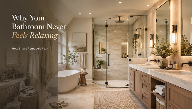 Why Your Bathroom Never Feels Relaxing and How Smart Remodels Fix It