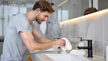 How to Maintain and Clean Your Bathroom Vanities and Sink Tops - BUILDMYPLACE