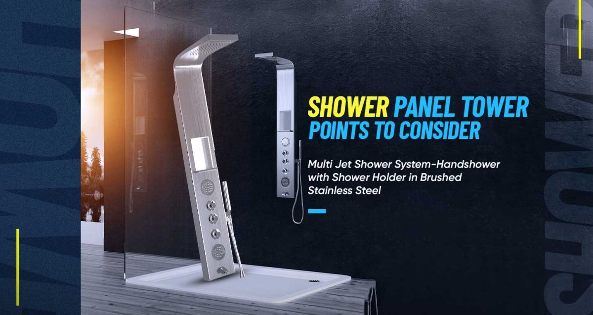 Shower Panel Tower - Points To Consider - BUILDMYPLACE