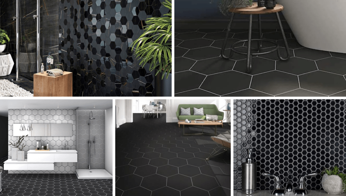 The Benefits of Choosing Dark Hexagon Floor Tiles - BUILDMYPLACE