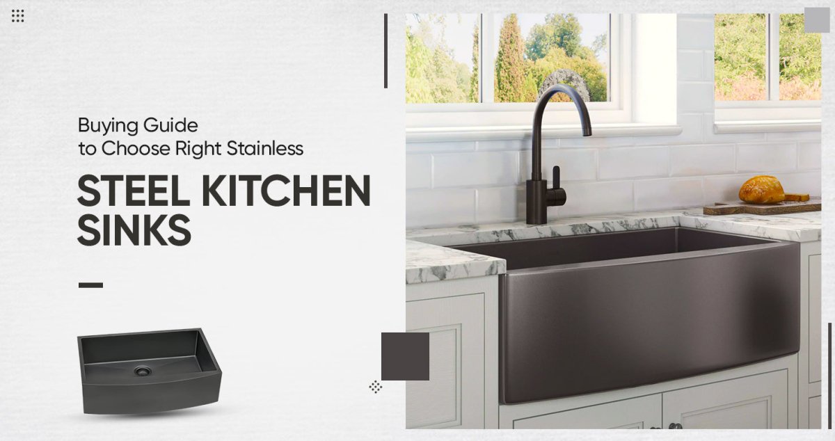 The Buying Guide to Choose Right Stainless Steel Kitchen Sinks - BUILDMYPLACE