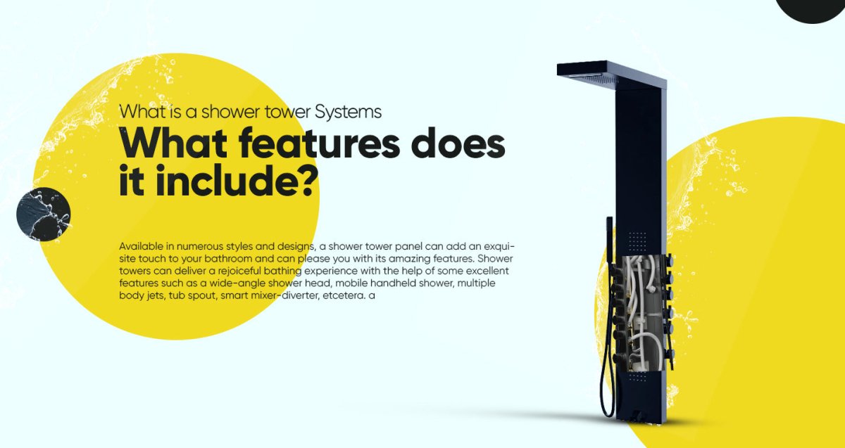 What is a Shower Tower Systems? What Features Does It Include? - BUILDMYPLACE