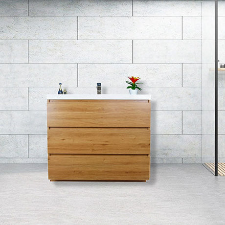 Natural Oak Bathroom Vanities With Tops