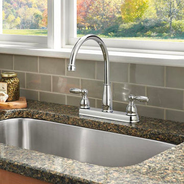 double handle kitchen faucet