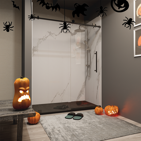 Shower Door Halloween Sale