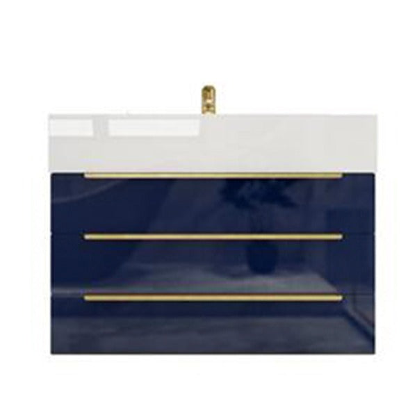 Blossom 30 In. Floating Single Sink Bathroom Vanity With Acrylic Sink Top & Aluminum Alloy Frame