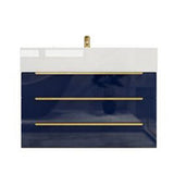 Blossom 30 In. Floating Single Sink Bathroom Vanity With Acrylic Sink Top & Aluminum Alloy Frame