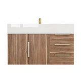 Blossom 36 In. Floating Single Sink Bathroom Vanity With Acrylic Sink Top & Aluminum Alloy Frame