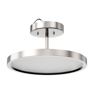 LED Semi-Flush Mount Light, 28W, 1950 Lumens, Dimmable, Round Close To Ceiling Lights