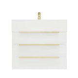 Blossom 24 In. Floating Single Sink Bathroom Vanity With Acrylic Sink Top & Aluminum Alloy Frame