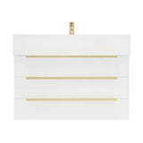 Blossom 30 In. Floating Single Sink Bathroom Vanity With Acrylic Sink Top & Aluminum Alloy Frame