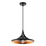 matte-black-trumpet-shaped-pendant-light