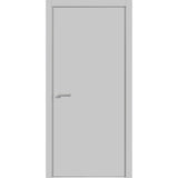 Modern Wood Interior Door with Hardware | Planum 0010 Matte Grey | Single Panel Frame Trims | Bathroom Bedroom Sturdy Doors