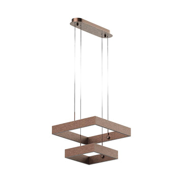 LED Pendant Light Fixture, Dimmable, 3000K (Warm White), Brushed Brown (P1394-64)