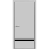 Modern Wood Interior Door with Hardware | Planum 0012 Matte Grey | Single Panel Frame Trims | Bathroom Bedroom Sturdy Doors