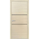 Modern Wood Interior Door with Hardware | Planum 0014 Natural Veneer | Single Panel Frame Trims | Bathroom Bedroom Sturdy Doors