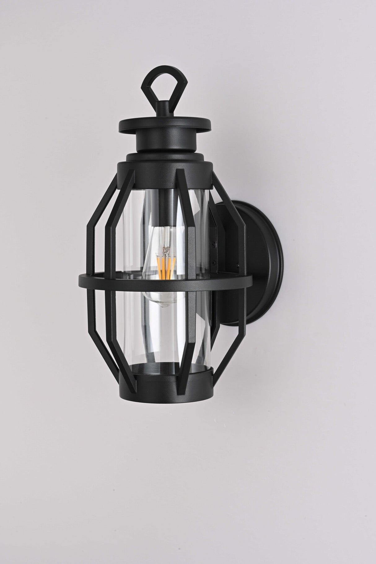 Wall Lamp Sconce for Garage Courtyard Corridor Hallway Doorway Porch Entryway Patio or Indoor, Outside Wall Light Fixture with Waterproof Shade, Matt Black