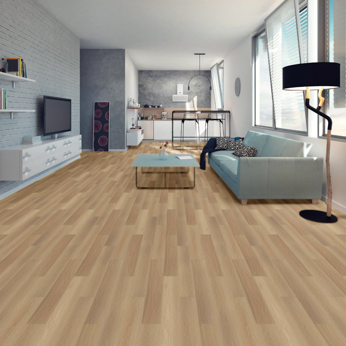 Shaw Floorte Pro Endura 512C Plus 0736V-07087, Castaway Floating/Glue Down SPC Vinyl Flooring, 7" x 48" x 4.8mm (18.68SQ FT/ CTN)