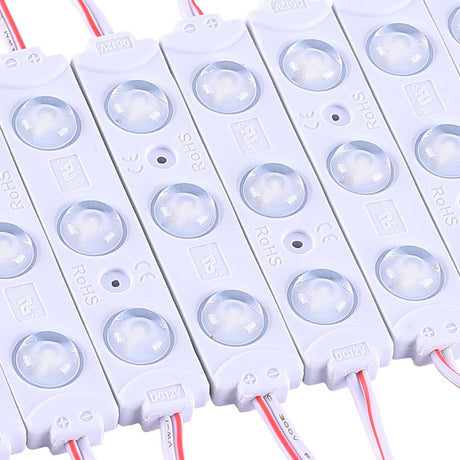 0.72 LED Module Lights - 40 - Pack Blue - 3 LEDs/Mod, SMD2835 - 7000K - UL Listed - BUILDMYPLACE