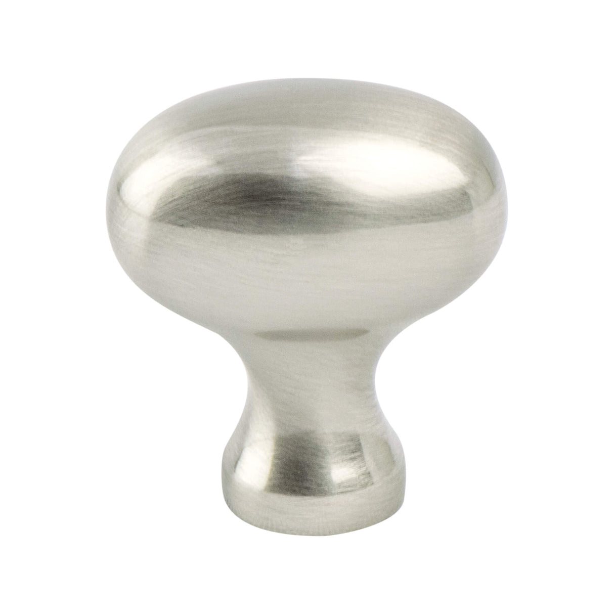 Transitional Advantage Three Brushed Nickel Oval Knob