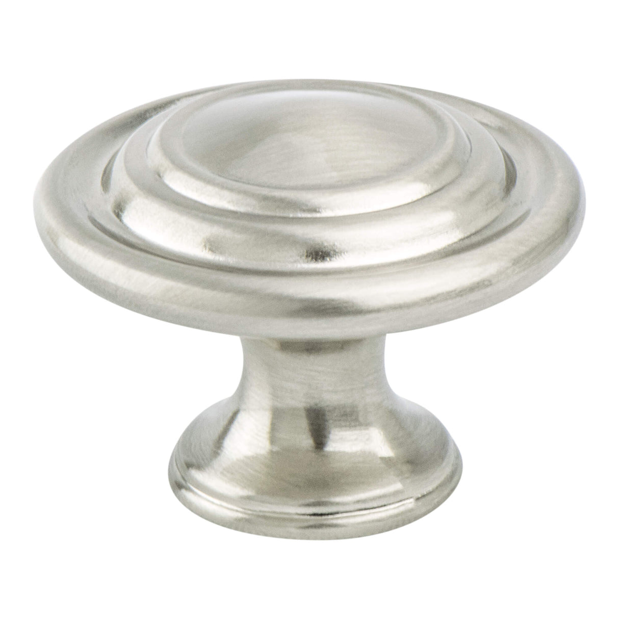 Traditional Advantage Four Brushed Nickel Ringed Knob