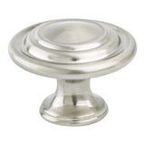 Traditional Advantage Four Brushed Nickel Ringed Knob