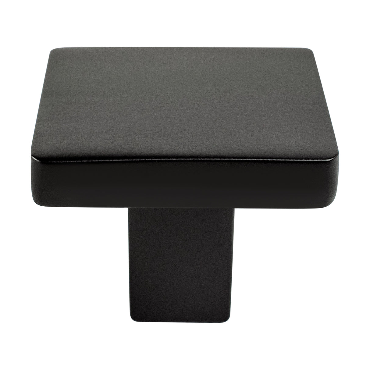Contemporary Advantage One Matte Black Square Knob