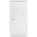 Modern Wood Interior Door with Hardware | Planum 0990 White Silk | Single Panel Frame Trims | Bathroom Bedroom Sturdy Doors